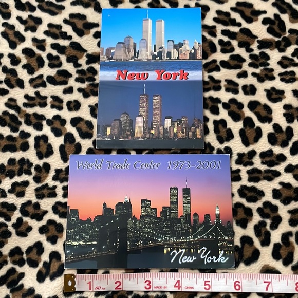 2001 NEW YORK CITY World Trade Center Towers Postcard Letter 2001 Manhattan NYC - Picture 4 of 16